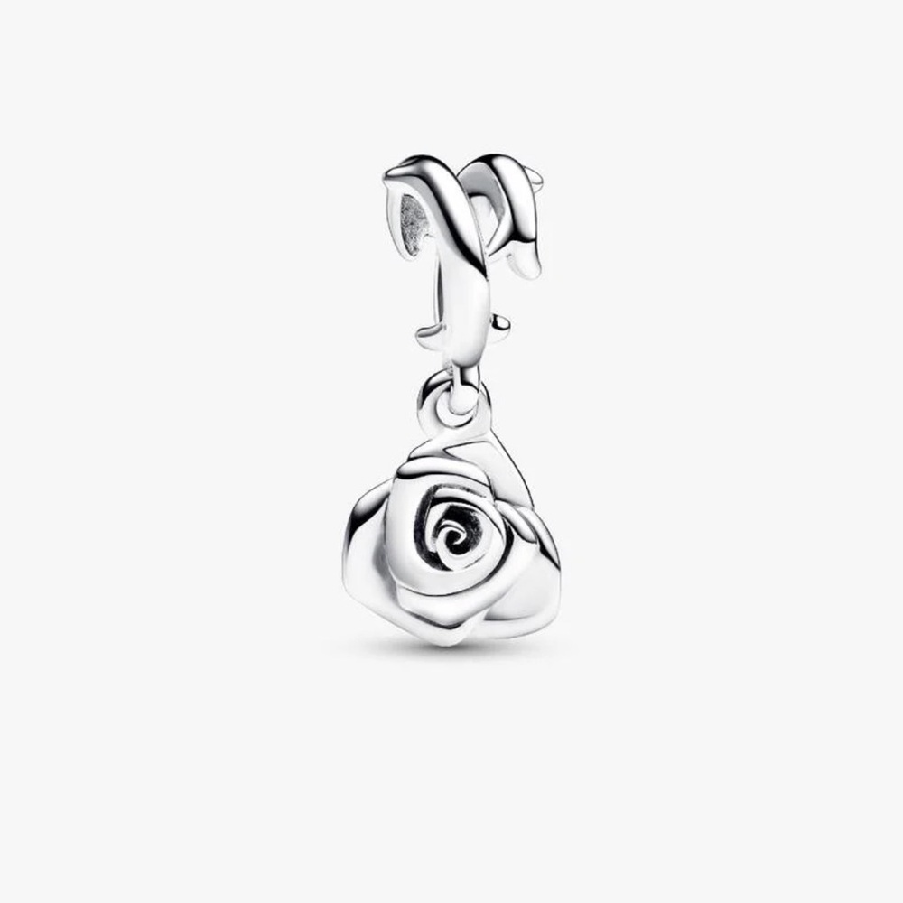 Pandora Elegant Silver Rose Charm